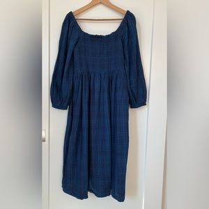 J. Crew Blue Midi Dress